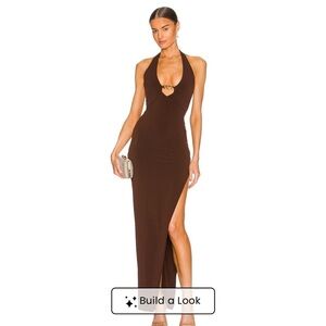 Nookie Alyssa Chain Gown in Chocolate
